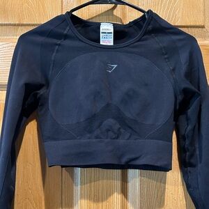 Gymshark black cropped long sleeve